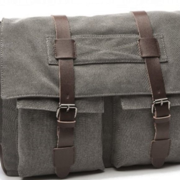 Canvas crossbody messenger bag - Picture 2 of 11